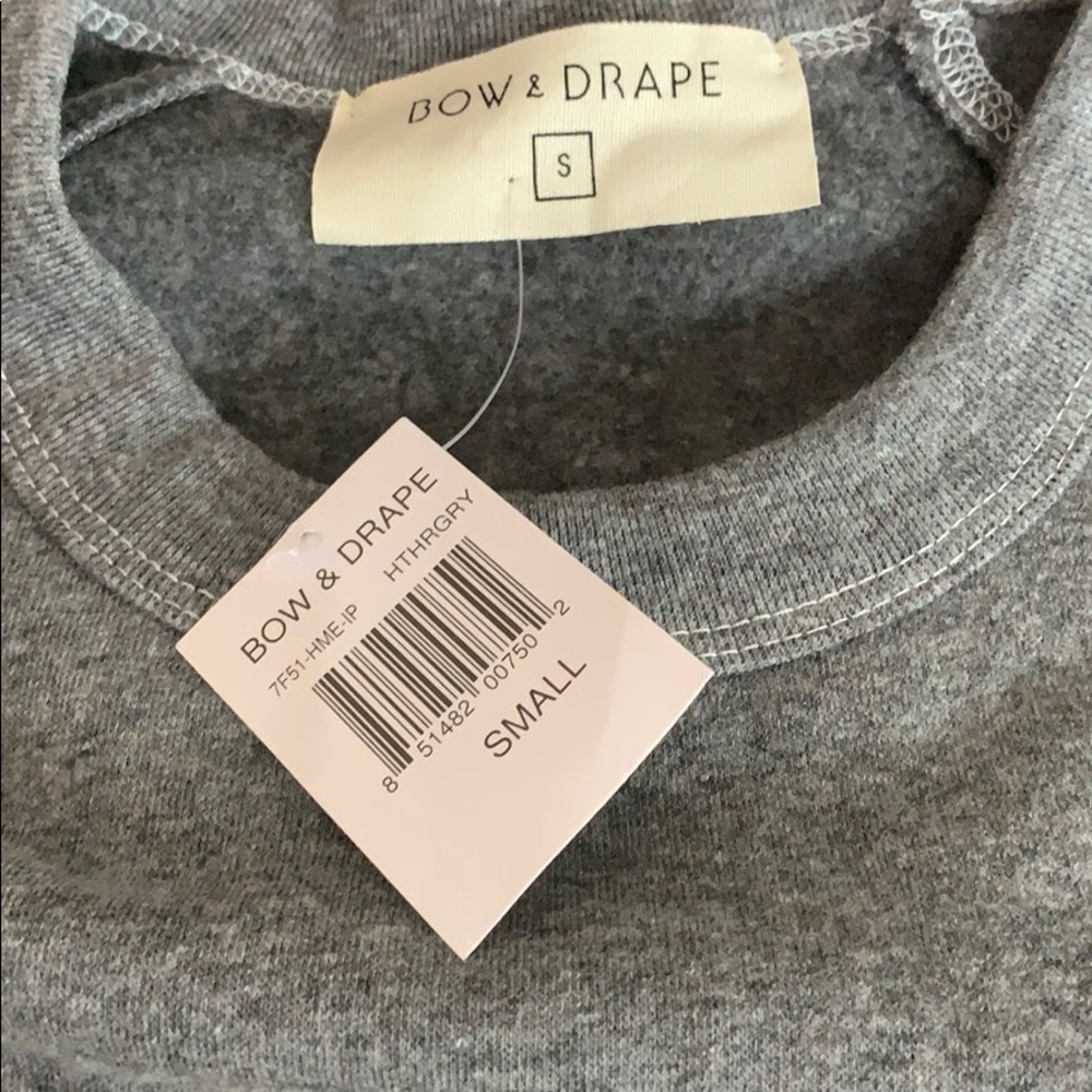 Bow & Drape You Had Me At Merlot Sweatshirt - Picture 4 of 5